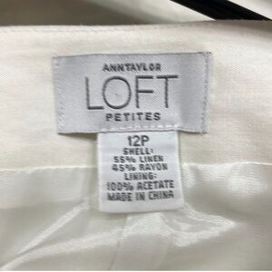 Anne Taylor LOFT linen blend pant 12P